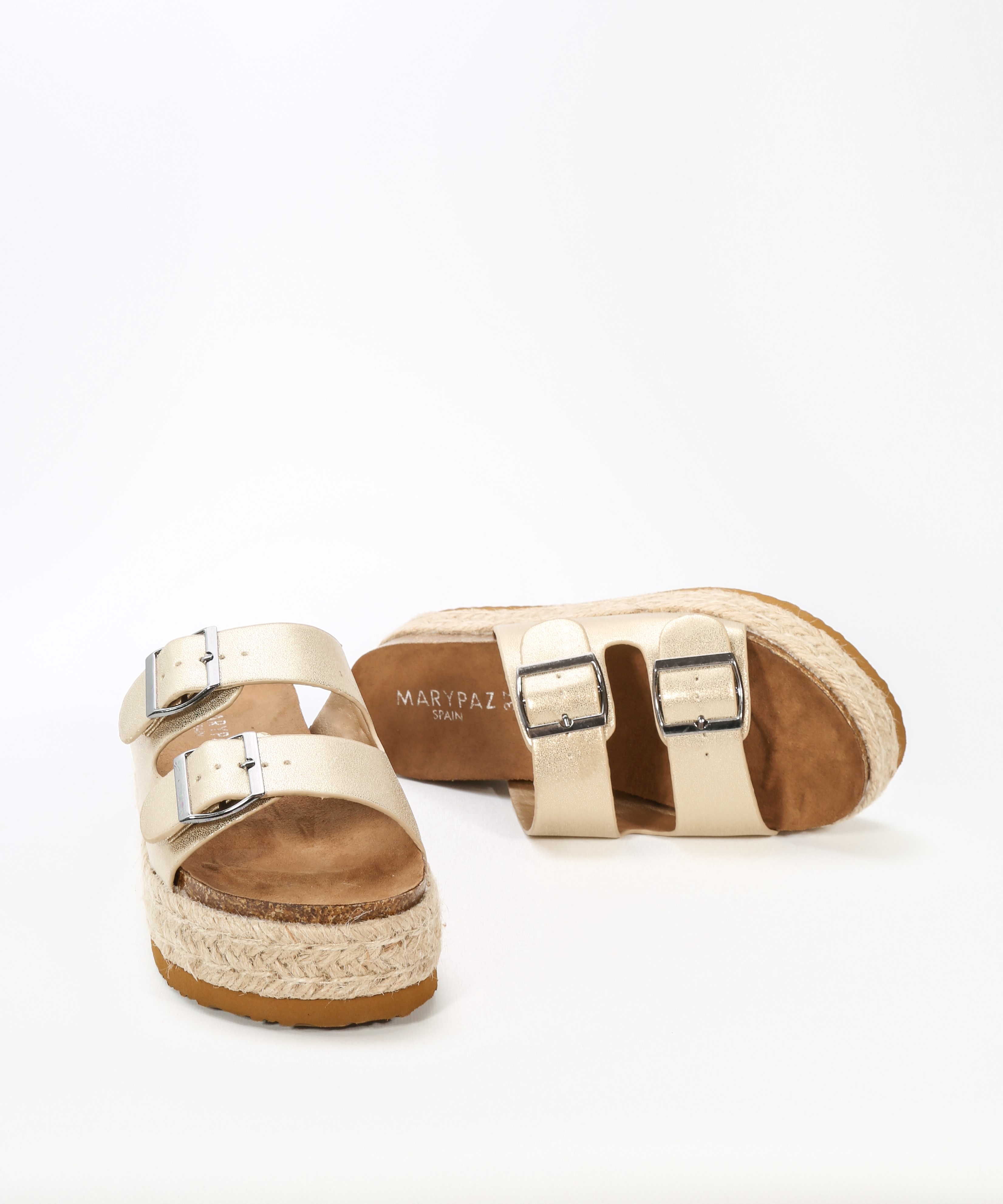 Sandalias plataforma doble hebilla image number null
